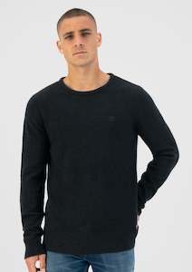 Soft Mélange Crew: Dk. Navy (only L & XL)