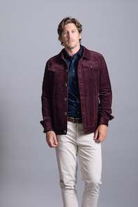 Marc Corduroy Trucker Jacket: Port (last few)