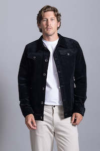 Cutler: Marc Corduroy Trucker Jacket: Black (last few)