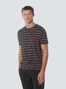 Crew Neck Stripe Tee: Night