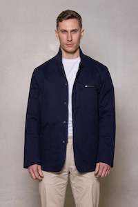 Lorenzo Cotton Travel Blazer: Thunderstorm
