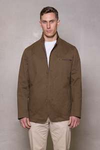 Lorenzo Cotton Travel Blazer: Earth