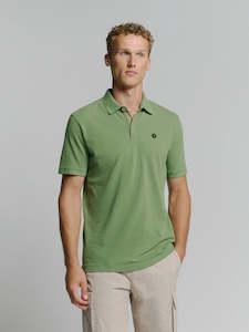 Polo Pique Garment Dyed: Green