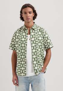 Aly Short Sleeve Shirt: Light Army