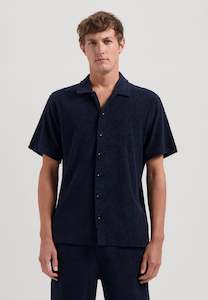 Myron Short Sleeve Shirt: Dark Navy
