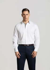Barrett Long Sleeve Shirt: White