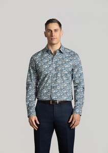 Cutler: Beaumont Long Sleeve Shirt: Bluebird