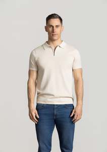 Franco Short Sleeve Polo: Sandstone