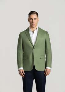 Johnson Linen Blazer: Sage