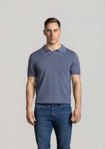New Arrivals: Constantine Short Sleeve Polo: Slate Blue