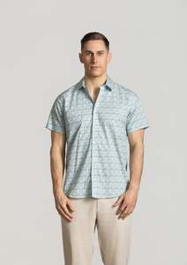 Brody Short Sleeve Shirt: Surf