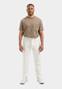 Logan Relaxed Tapered Jean: Off White