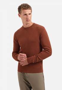 Crewneck Jacquard Pullover: Terra
