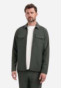 Full Zipper Stretch Lightweight Jacket: Dark Steel