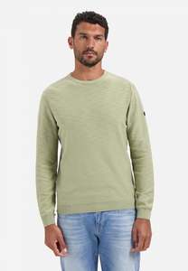 Nxs Aw26: Pullover Crewneck Garment Dyed + Stone Washed: Light Moss