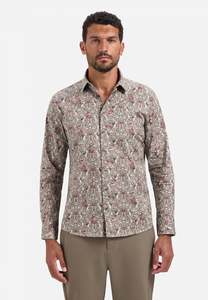 Allover Printed Shirt: Dark Grey