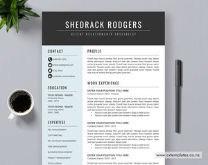 Products: CV Template for MS Word, Professional Curriculum Vitae, Editable CV Template Design, Cover Letter, 1, 2 and 3 Page Resume, Modern and Creative Resume, Unique Resume, Instant Download – CVTemplates.co.nz