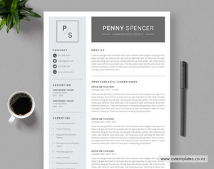CV Template for MS Word, Curriculum Vitae, Unique CV Template, Editable CV Templ&hellip;