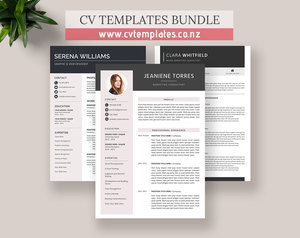 CV Templates Bundle for MS Word, Curriculum Vitae, Modern Resume Format, Creativ&hellip;