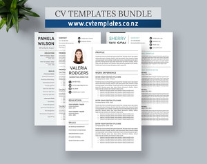 CV Templates Bundle for MS Word, Curriculum Vitae, Cover Letter, Simple Resume, &hellip;