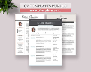 CV Templates Bundle for MS Word, Curriculum Vitae, Creative Resume Template, Mod&hellip;