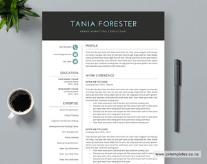 CV Template for MS Word, Curriculum Vitae, Editable CV Template, Professional &a&hellip;