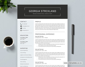 CV Template for MS Word, Curriculum Vitae, Unique CV Template, Editable CV Templ&hellip;