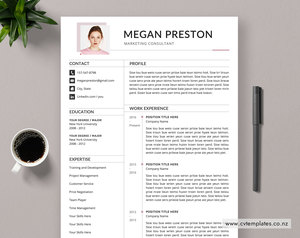 CV Template for MS Word, Curriculum Vitae, Professional CV Template, Cover Lette&hellip;