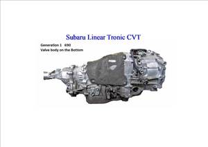 Products: Subaru Legacy, Outback, Levorg & Forester with Linear tronic CVT TR690 AWD