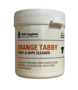 Orange Tabby Spray & Wipe Soluble Sachet Tub 20