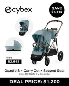 All: Gazelle + Carry Cot + Second seat bundle