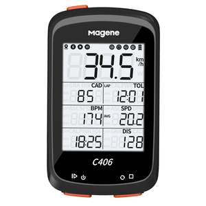 Electronics Power Meters: Magene C406 GPS Bike Computer