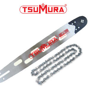 Tsumura 36" Light Weight Bar & Carlton Full Chisel Skip Chain Set for Husqvarna