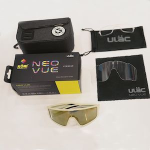 Sunglasses: ULAC Neo Vue LUFT Off White / Champion Gold plus Clear