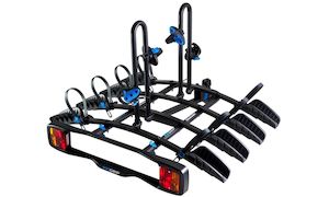 Towbar Rack: EziGrip Enduro 4 bike Rack with light board