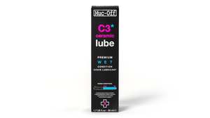 Lubricants Cleaners Brush Kits Sprays: MUC-OFF LUBE WET 50ML C3 CERAMIC