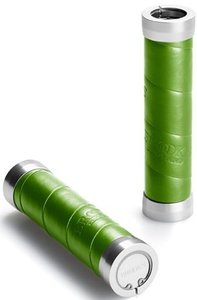 Handlebar Tapes Grips: Brooks Slender Leather Grips Apple Green