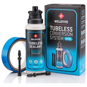 Sealants Tubeless Parts: Weldtite Tubeless Conversion Kit