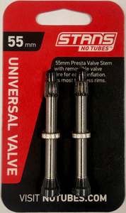 Sealants Tubeless Parts: Stan's Presta Valve Stem - Pair