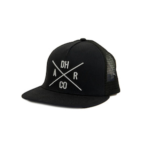 Hats: DHaRCO Flat Brim Trucker Hat