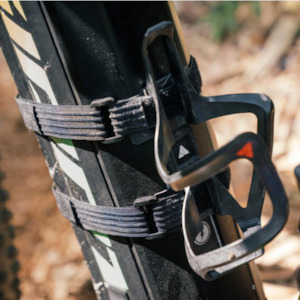 Granite Design: Granite Designs Aux E+ Carbon Bottle Cage with Strap Kit