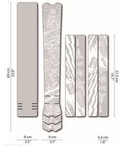 Mudguards And Protection: DYEDbro Frame Protection Stormstatic 'Bikes, Camera, Action!' (White)