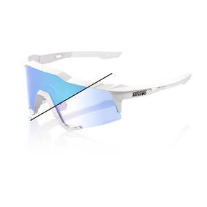 Sunglasses: 100% Speedcraft - Bastille LE - Blue mirror Photchromic