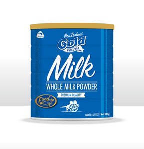 New Zealand Gold Whole Milk - Powder Can 800gm - Direct 2 You from New Zealand