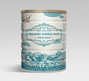 Products: New Zealand Gold Organic Whole Milk - Powder Can 900gm - Direct 2 You from New Zealand