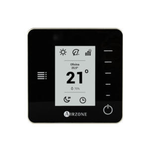 Airzone Vaf Zoning System: AZ VAF Wired Think Controller - Black