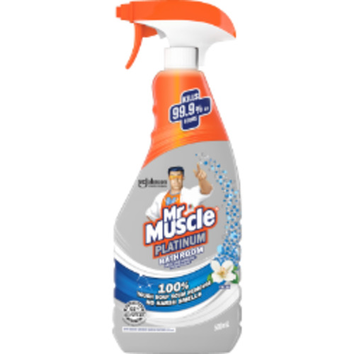 Cleaning Chemicals: Mr Mussle Fresh Platinum Bathroom Cleaner tigger 500ml