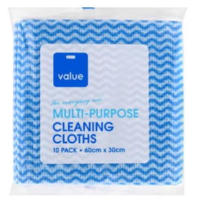 Cleaning Chemicals: Value Multi Purpoe Cleanig Cloths 10pkt