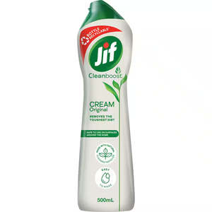 Cleaning Chemicals: Jif Cleanboost Original Cream Cleanser 500ml