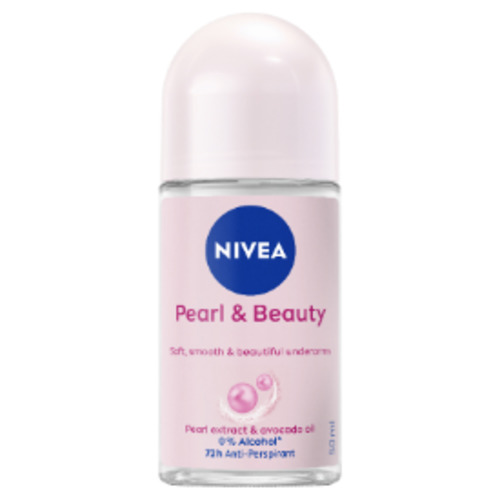 Nivea Pearl & Beauty 72Hr Protection Anti-Perspirant Deodorant Roll On 50ml